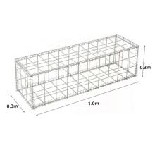 Manufacturer 1.0x0.3x0.3m Galvanzied Welded Cage Customized Rock Filled Gabion Wall